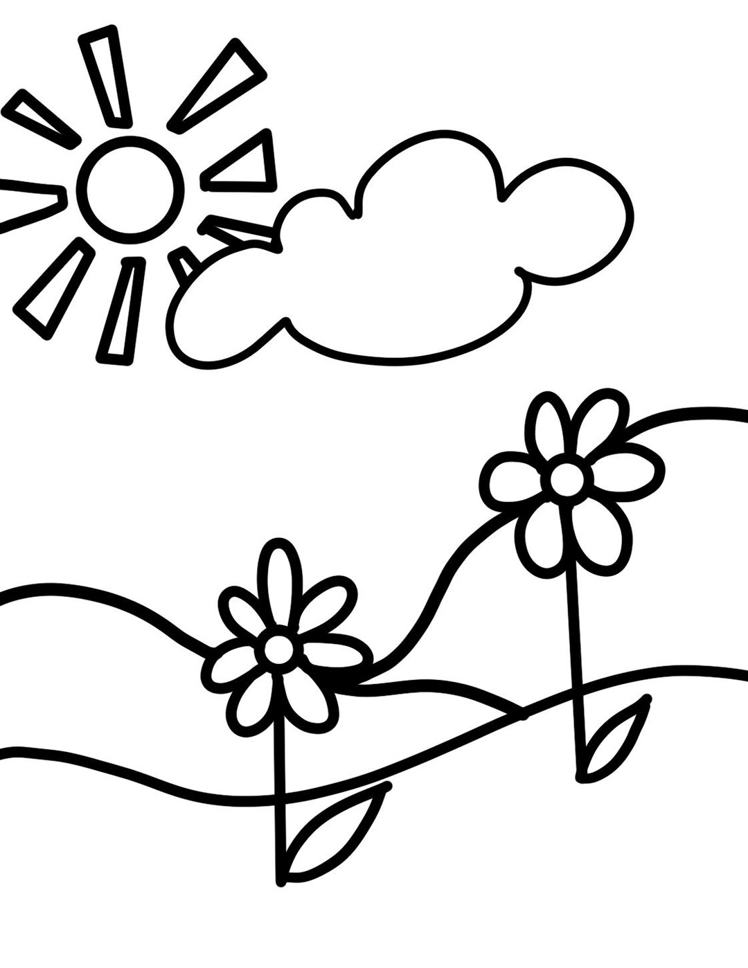 Kindergarten Learn to Color in the Lines Coloring Sheets - Etsy