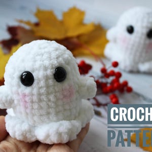 CROCHET PATTERN Ghost toy Halloween decor Amigurumi Ghost toy Amigurumi tutorial PDF file