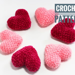CROCHET PATTERN Keychain heart toy Amigurumi tutorial PDF file