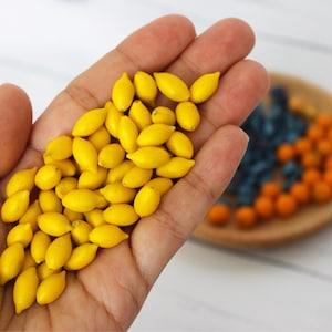 Miniature Lemon 1:12 Miniature Fruits Realistic miniature food for dolls Miniature farmer Dollhouse miniature Doll miniature clay