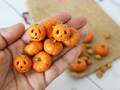 Miniature Pumpkin lantern Halloween 1:12 Miniature Vegetables Miniature farmer Realistic miniatures Dollhouse miniatures food for dolls product logo