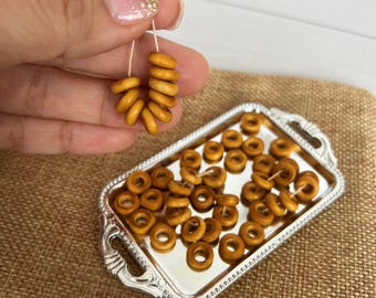 Miniature bagel 1:12 Miniature food Miniature bakery goods Realistic miniatures food for dolls Dollhouse miniatures