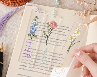 Unique Birth Flower Bookmark,Personalized Floral Bookmark for Women,Bookmark Gift, Bridesmaid Gift,Friends Gift, Birthday Gifts for Her