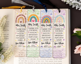 Custom Teachers Bookmark, Teacher Appreciation Gift Bookmark, Thank You Teacher Gifts, End Of Year Gift, Teacher Thank You Gifts, Tutor Gift