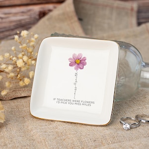 Custom Thank You Teacher Gift, Teacher Trinket Dish, Teacher Appreciation Gifts,Teacher Thank You Gifts,Gift for Teacher,Back To School Gift