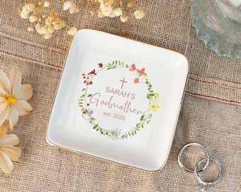 Piatto portagioie per madrine, regali personalizzati per madrine, regalo per madrine da figliocce, piatto portagioie personalizzato, regalo personalizzato, festa della mamma