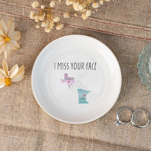 Porte-bijoux deux cartes,Cadeaux interurbains,Cadeau départ de la maison,Cadeaux pour couples interurbains,Cadeaux pour relations interurbaines,Cadeaux pour elle