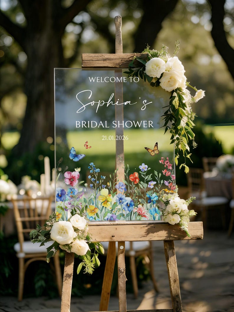 Minimalist Bridal Shower Welcome Sign,bridal Party Sign,bridal Shower ...