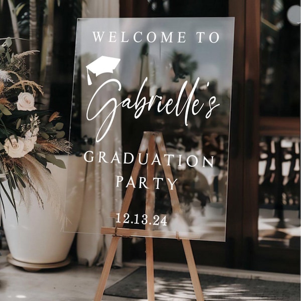 2026 Graduation Party Welcome Sign, Graduation Party Decor Sign, College Grad Sign,Graduation Decoration,Graduation Gifts,Class of 2026 Sign