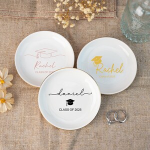Personalized Graduation Gifts,Jewelry Dish For Grad,Class of 2025 Gift, College Graduation Gifts,PHD Graduation, Masters Degree Gifts