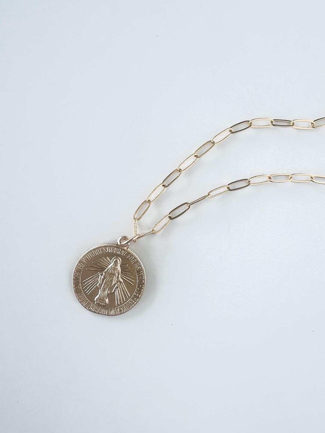 Miraculous Medal Gold Filled 18