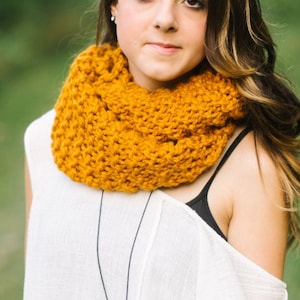 Pick Your Color Infinity Scarf // Handknit Long Wrap Scarf in Custom Color // Made to Order Knit Scarf