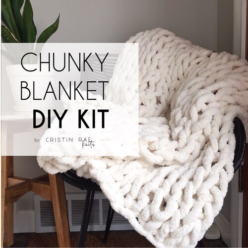 DIY Noknit Chunky Blanket Kit With Video Etsy