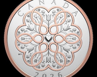 Celebrate Love – 1 oz. Fine Silver Coin (2026) - Proof of Authentication - Permanent Valentine Gift- Nice Packaging