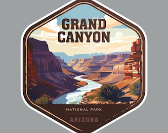 Grand Canyon National Park Fridge Magnet or Laptop Sticker