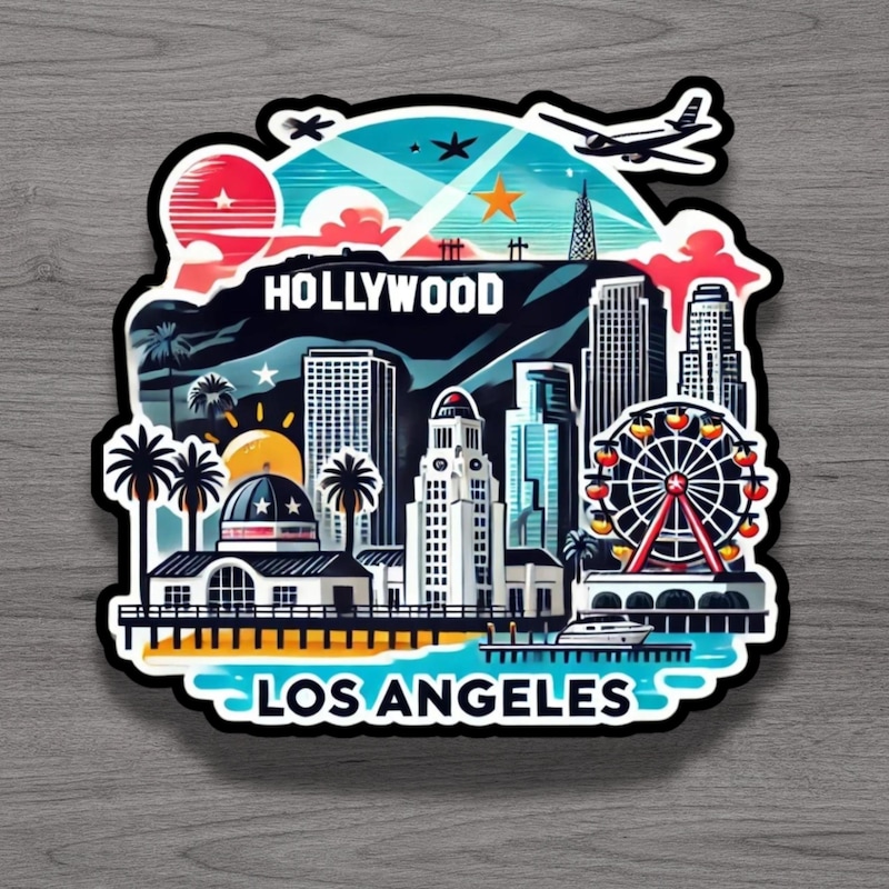 Los Angeles Sticker - Etsy