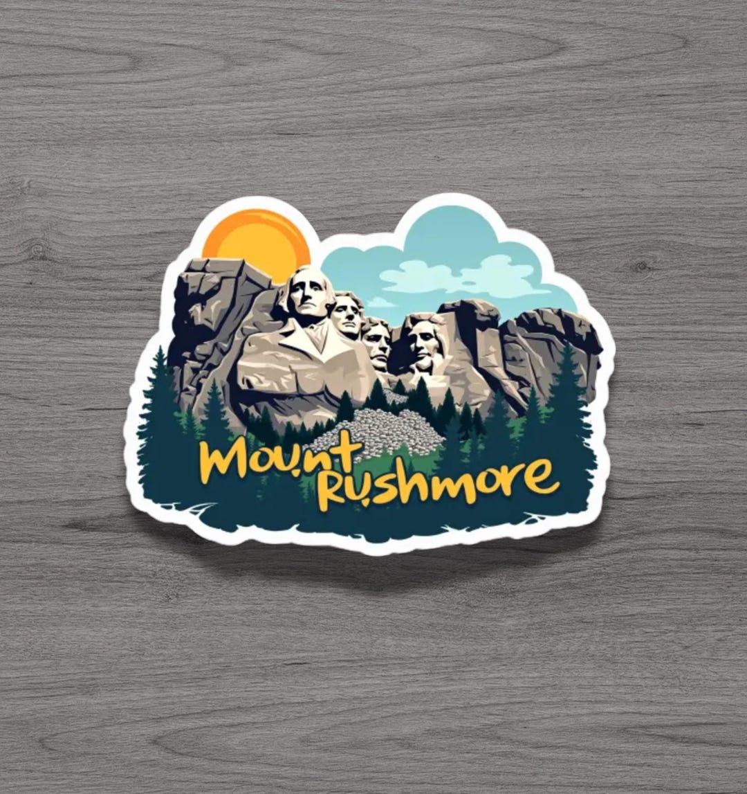 Mount Rushmore National Memorial Fridge Magnet or Laptop Sticker - Etsy