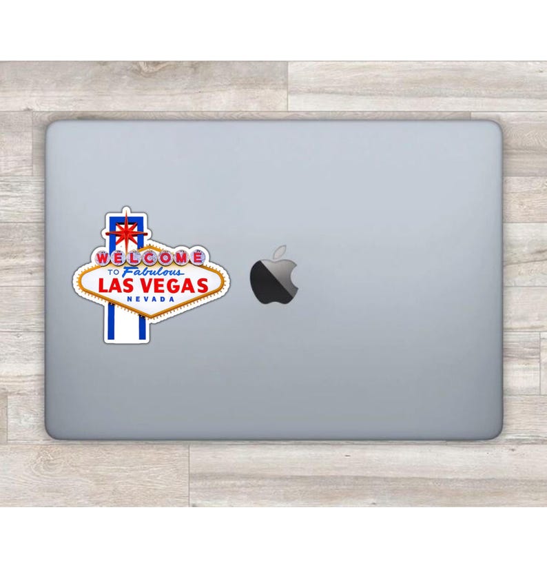 Willkommen in Las Vegas Nevada Kühlschrankmagnet oder Laptop Aufkleber Laptop Sticker