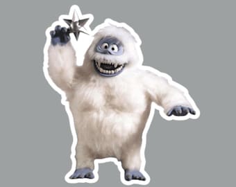 Bumble Abominable Snowman Rudolph Christmas Fridge Magnet or Laptop Sticker
