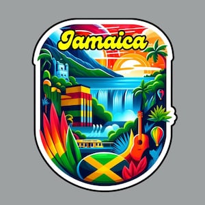 Jamaica Fridge Magnet or Laptop Sticker