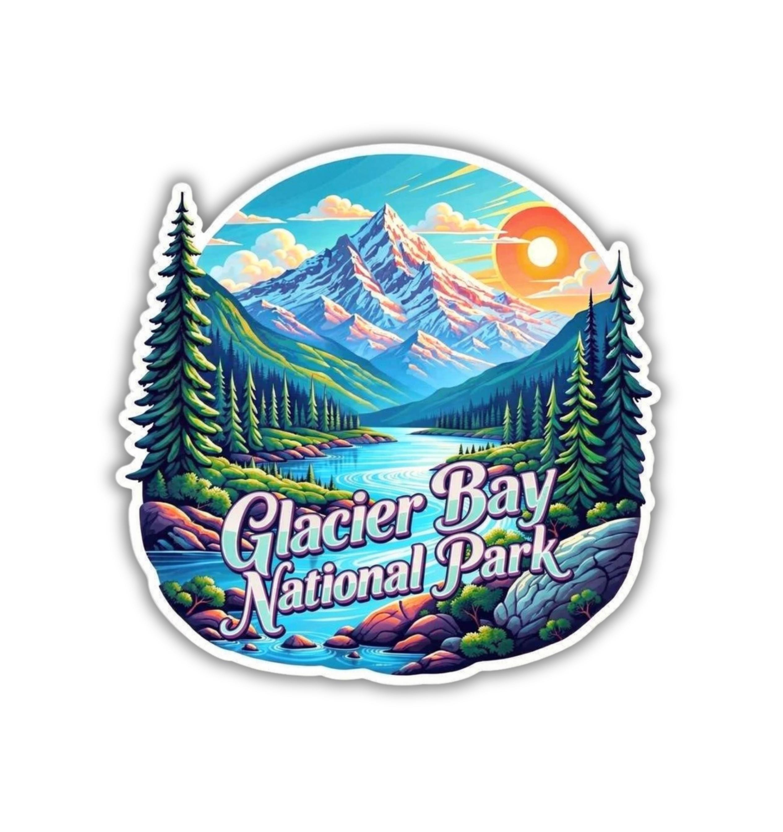 Glacier Bay National Park Fridge Magnet or Laptop Sticker - Etsy