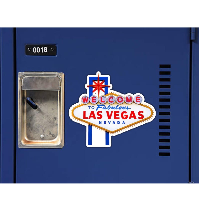 Willkommen in Las Vegas Nevada Kühlschrankmagnet oder Laptop Aufkleber Bild 4