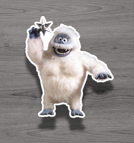 Bumble Abominable Snowman Rudolph Christmas Fridge Magnet or Laptop Sticker