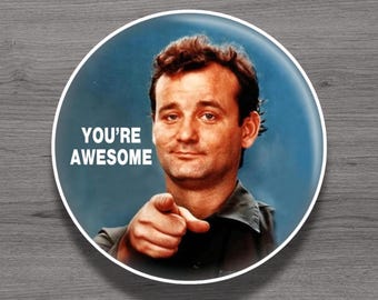 Imán o pegatina para nevera "Eres increíble" de Bill Murray: un regalo con un toque de humor.