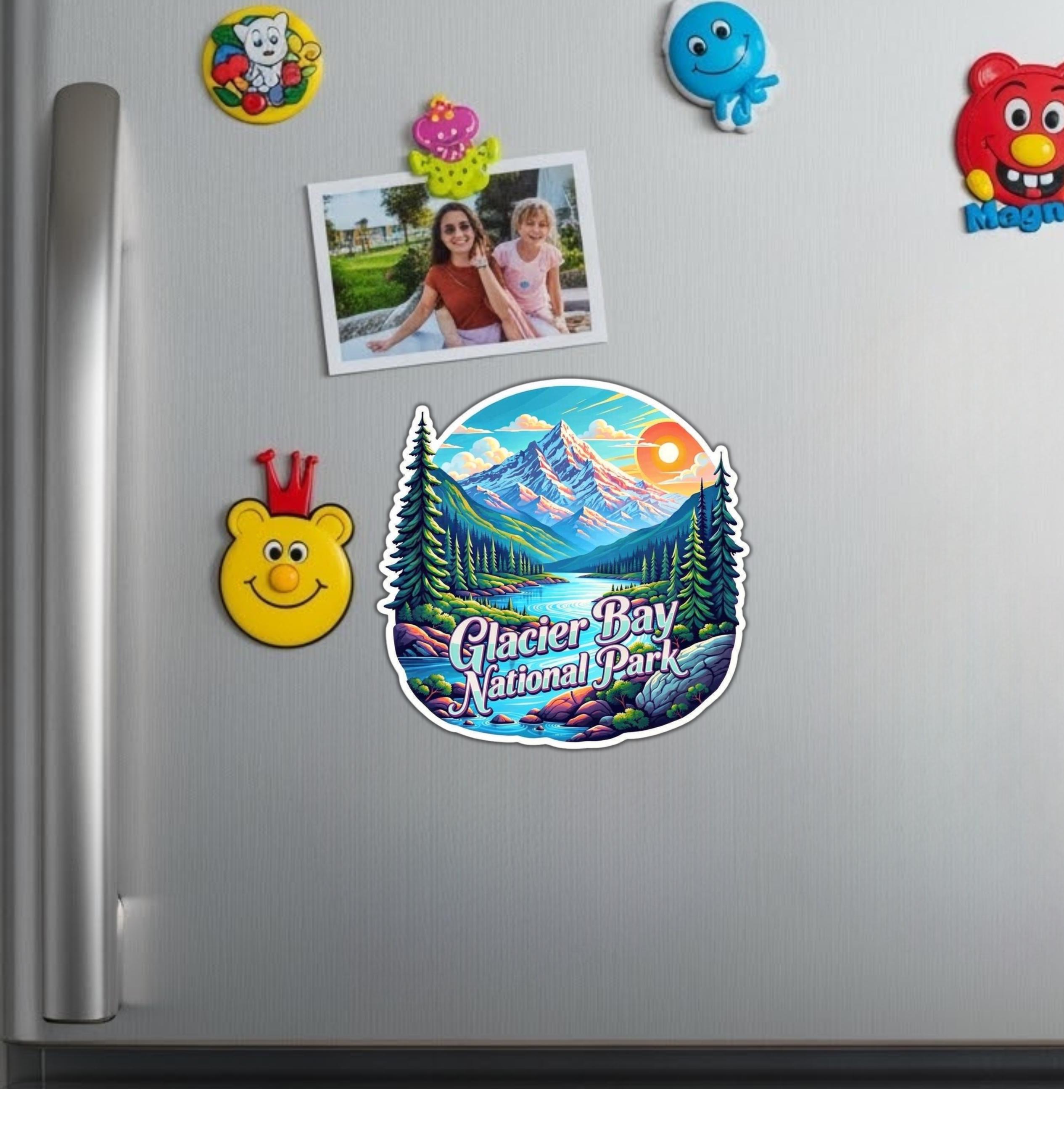 Glacier Bay National Park Fridge Magnet or Laptop Sticker - Etsy