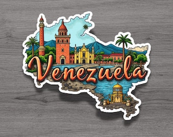 Venezuela Vacation Travel Fridge Magnet or Laptop Sticker