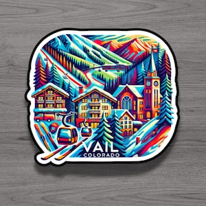 Vail Colorado Kühlschrankmagnet oder Laptop Sticker