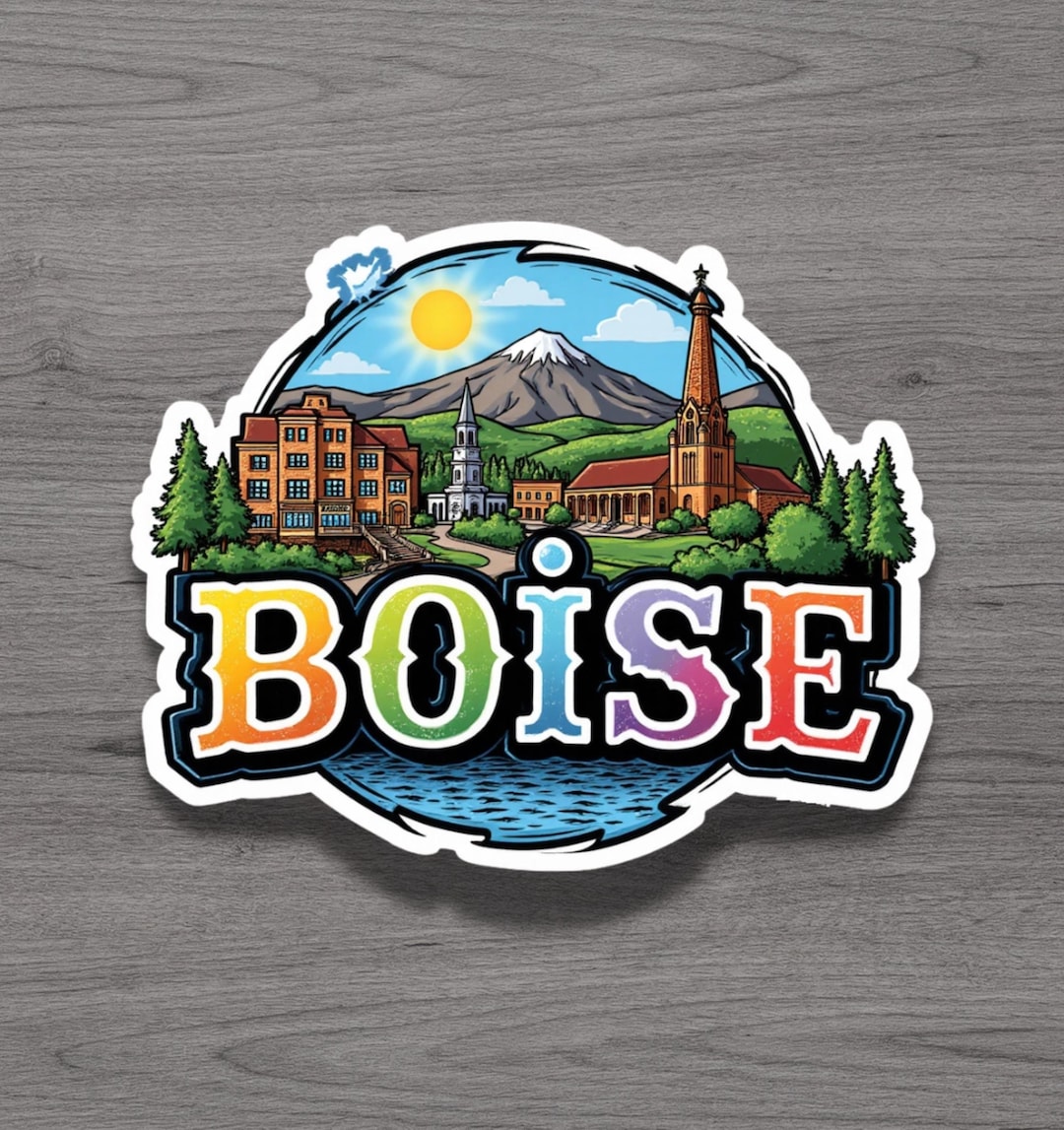 Boise Idaho Fridge Magnet or Laptop Sticker - Etsy