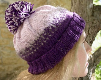 Cloud Crystal Hat Knitting Pattern - PDF