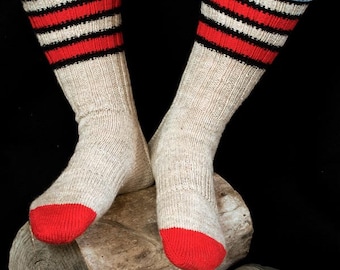 Hunter's Moon Sock Knitting Pattern - PDF