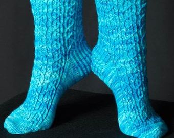 Crystal Galaxy Sock Knitting Pattern - PDF