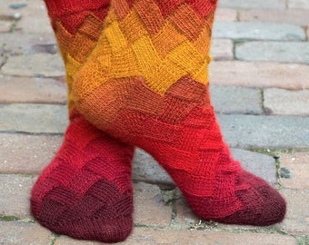 Spice Market Socks Knitting Pattern - PDF