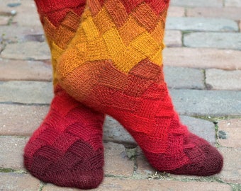 Spice Market Socks Knitting Pattern - PDF