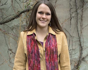 Moss Agate Scarf Crochet Pattern - PDF