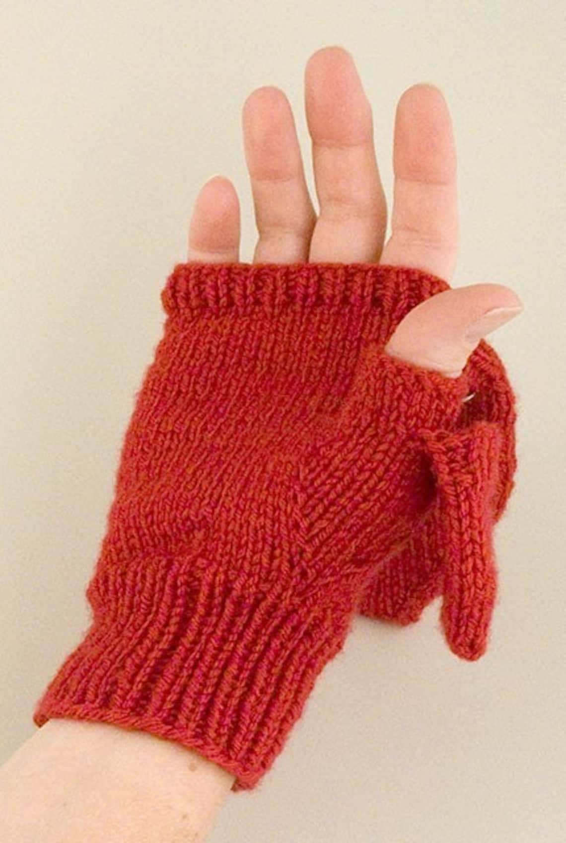 DK Convertible Mitten Knitting Pattern PDF Etsy