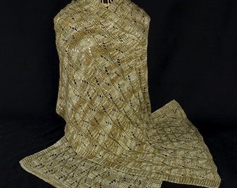 Bamboo Stole Knitting Pattern - PDF