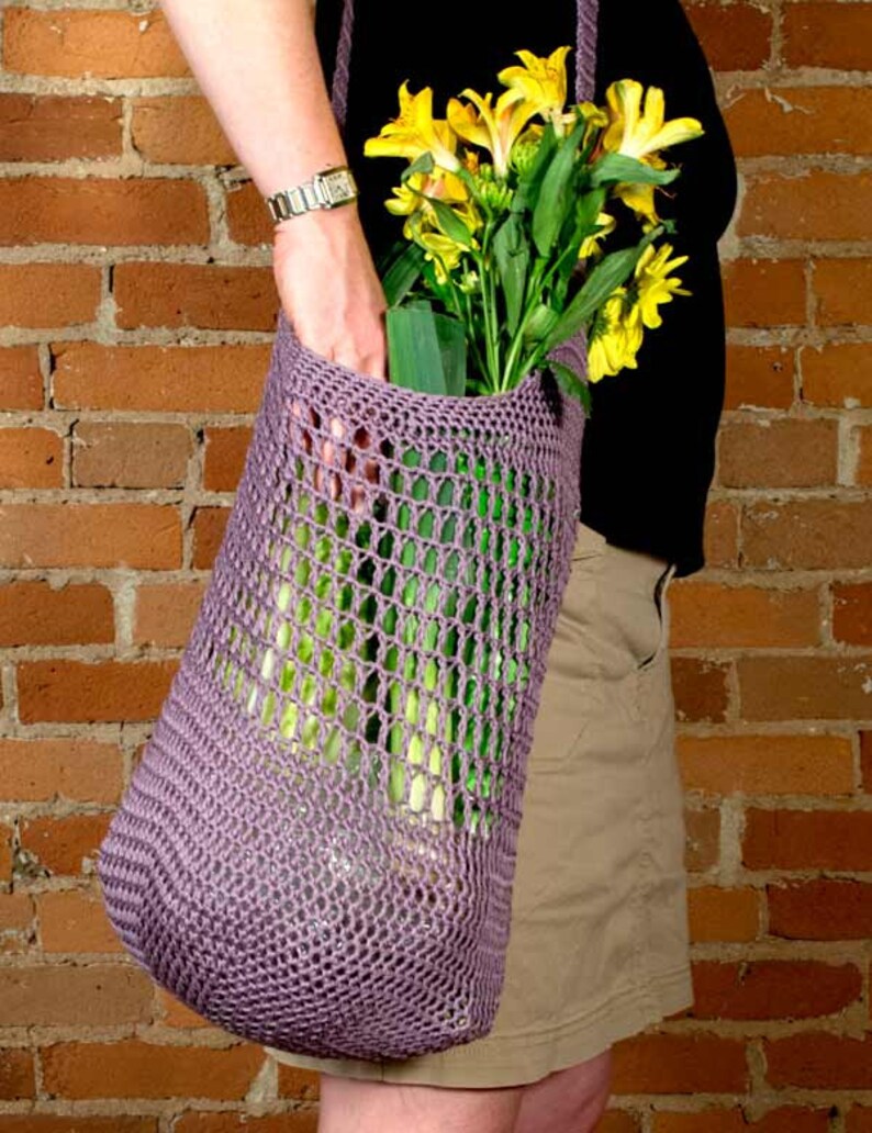 Crochet Market Bag Pattern - PDF - Etsy