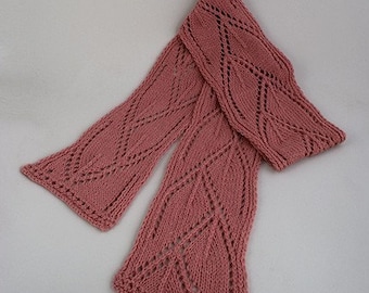 Kumara Mountain Scarf Knitting Pattern - PDF