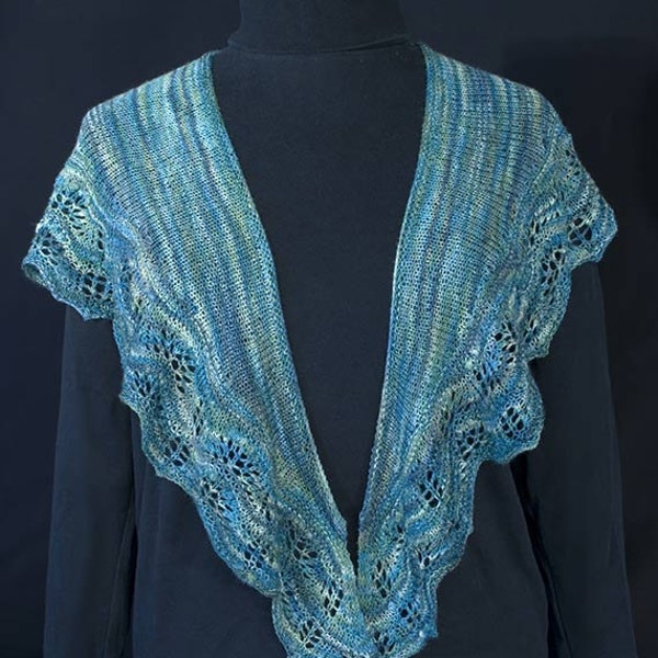 Bozemill Spring Shawlette Knitting Pattern - PDF