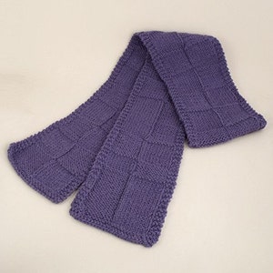 Big Block Scarf Knitting Pattern PDF image 1