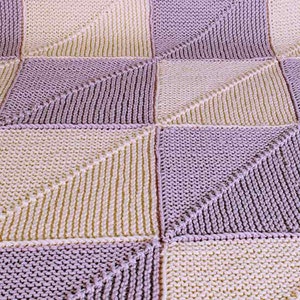 Mitered Square Baby Blanket Knitting Pattern PDF image 2