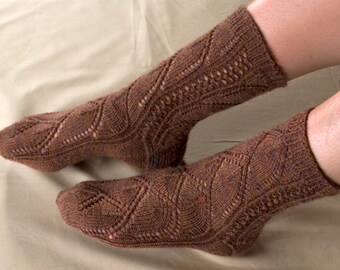 Archways Toe Up Sock Knitting Pattern - PDF