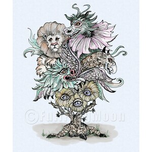 Beastly Botanical Shrub Print