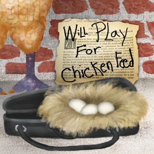 Abandoned Urban Hipster Chicken Print image 3