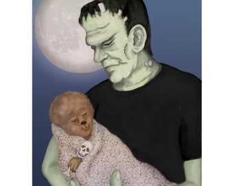 Frankenstein Reliable Sitter Print