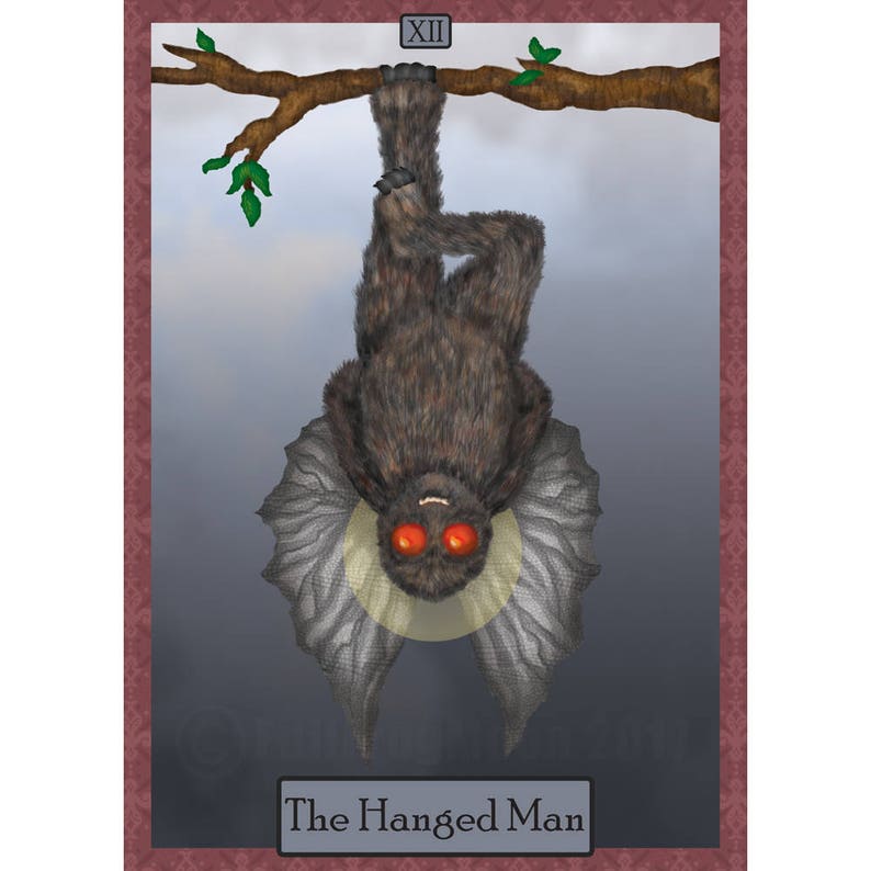 The Hanged Man Cryptozoology Tarot Card Print image 1